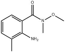 2-氨基-N-甲氧基-N,3-二甲基苯甲酰胺 结构式