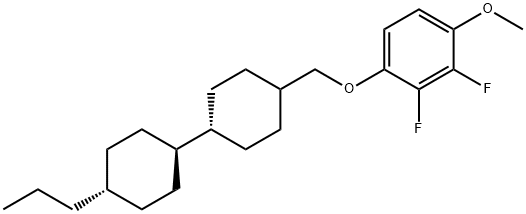 4-【(反式,反式-4'-丙基双环己基)甲氧基】-2,3-二氟苯甲醚 结构式