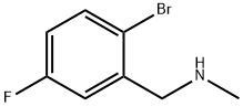 1-(2-溴-5-氟苯基)-N-甲基甲胺 结构式