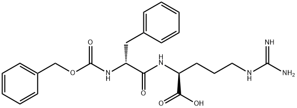 (2S)-5-(diaminomethylideneamino)-2-[[(2R)-3-phenyl-2-(phenylmethoxycarbonylamino)propanoyl]amino]pentanoic acid 结构式