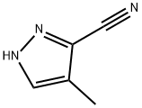 4-甲基-1H-吡唑-3-甲腈 结构式