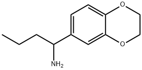 1-(2,3-二氢苯并[B][1,4]二噁英-6-基)丁烷-1-胺 结构式