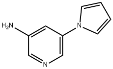 3-AMINO-5-(1H-PYRROL-1-YL)PYRIDINE 结构式