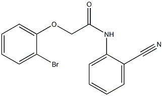 2-(2-bromophenoxy)-N-(2-cyanophenyl)acetamide 结构式