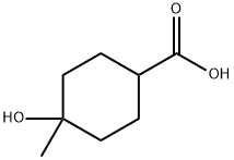 4-Hydroxy-4-methylcyclohexanecarboxylic acid 结构式