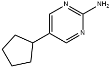 2-AMINO-5-(CYCLOPENTYL)PYRIMIDINE 结构式