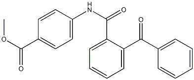 methyl 4-[(2-benzoylbenzoyl)amino]benzoate 结构式