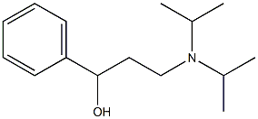 3-[bis(propan-2-yl)amino]-1-phenylpropan-1-ol 结构式