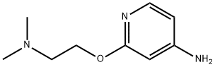 2-[2-(二甲氨基)乙氧基]吡啶-4-胺 结构式
