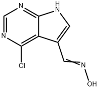 4-Chloro-7H-pyrrolo[2,3-d]pyrimidine-5-carbaldehyde oxime 结构式