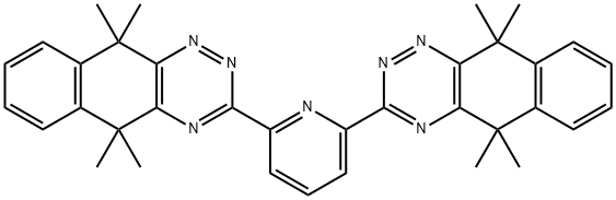 2,6-BIS(5,5,10,10-TETRAMETHYL-5,10-DIHYDRONAPHTHO[2,3-E][1,2,4]TRIAZIN-3-YL)PYRIDINE 结构式