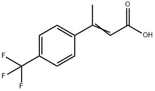 3-[4-(三氟甲基)苯基]丁-2-烯酸 结构式