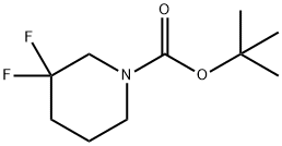 3,3-二氟哌啶-1-甲酸叔丁酯 结构式