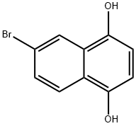 6 - 溴-1,4 - 萘二酚 结构式