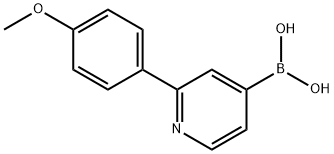 2-(4-Methoxyphenyl)pyridine-4-boronic acid 结构式