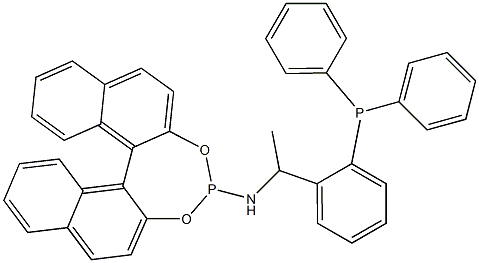 (11BR)-N-[(1S)-1-[2-(二苯基膦基)苯基]乙基]二萘并[2,1-D:1',2'-F][1,3,2]二氧杂膦-4-胺 结构式