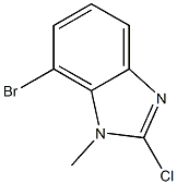 7-bromo-2-chloro-1-methyl-1H-benzimidazole 结构式