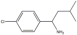 1-(4-氯苯基)-3-甲基丁烷-1-胺 结构式