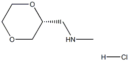(R)-1-(1,4-二氧六环-2-基)-N-甲基甲胺盐酸盐 结构式
