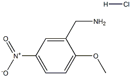 (2-甲氧基-5-硝基苯基)甲胺盐酸 结构式