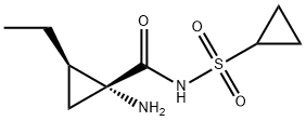 (1R,2R)-1-氨基-N-(环丙基磺酰基)-2-乙基环丙烷甲酰胺 结构式