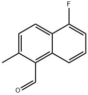 1-Naphthalenecarboxaldehyde, 5-fluoro-2-methyl- 结构式
