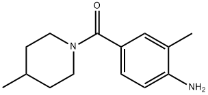 2-甲基-4-(4-甲基哌啶-1-羰基)苯胺 结构式