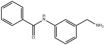 N-(3-(氨基甲基)苯基)苯甲酰胺 结构式