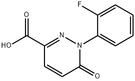 1-(2-氟苯基)-6-氧亚基-1,6-二氢哒嗪-3-羧酸 结构式