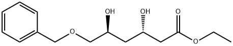 3R,5S-二羟基-6-苄氧基己酸乙酯 结构式