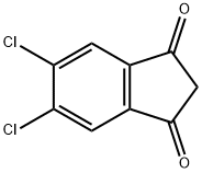 5,6-二氯-1,3-茚二酮 (产品本身是混合物,但不影响使用) 结构式