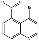 4-溴-5-硝基喹啉 结构式