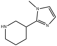 3-(1-METHYL-1H-IMIDAZOL-2-YL)PIPERIDINE 结构式