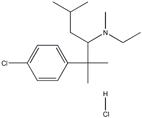 2-（4-氯苯基）-N-乙基-N，2,5-三甲基己-3-胺盐酸盐 结构式