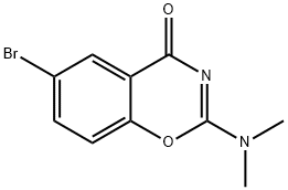 4H-1,3-Benzoxazin-4-one, 6-bromo-2-(dimethylamino)- 结构式