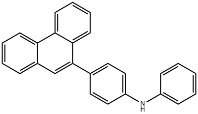 4-(菲-9-基)-N-苯基苯胺 结构式