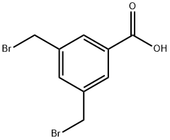 3,5-双(溴甲基)苯甲酸 结构式