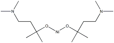 双(二甲氨基-2-甲基-2-丁氧基)镍 结构式