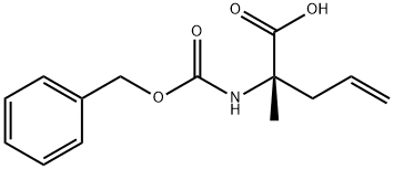 (2S)-2-{[(benzyloxy)carbonyl]amino}-2-methylpent-4-enoic acid 结构式