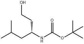 Boc-(R)-3-amino-5-methylhexan-1-ol 结构式