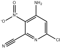 4-AMino-6-chloro-3-nitro-2-pyridinecarbonitrile 结构式