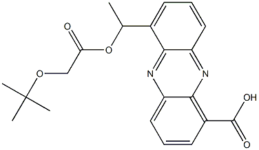 6-[1-[(tert-Butoxyacetyl)oxy]ethyl]-1-phenazinecarboxylic acid 结构式