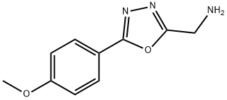 (5-(4-Methoxyphenyl)-1,3,4-oxadiazol-2-yl)methanamine 结构式