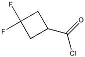 3,3-difluorocyclobutane-1-carbonyl chloride 结构式