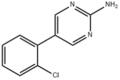 5-(2-Chlorophenyl)-2-pyrimidinamine 结构式