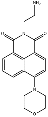 N-(2-aminoethyl)-4-morpholin-4-yl-1,8-naphthalimide 结构式