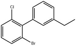 2-bromo-6-chloro-3'-ethylbiphenyl 结构式