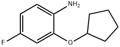 2-(cyclopentyloxy)-4-fluoroaniline 结构式