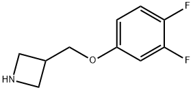 3-(3,4-difluorophenoxymethyl)azetidine 结构式