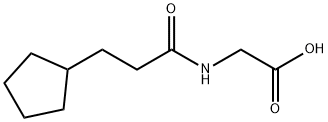 3-环戊基丙酰-甘氨酸 结构式
